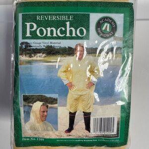 Poncho, reversible, vinyl, unisex, NEW